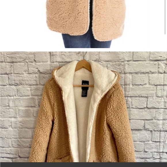 Me Jane Cosy Open Front Teddy Jacket / Coat - Picture 4 of 9